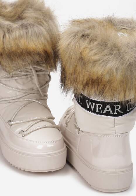 Beżowe Śniegowce Volumnia