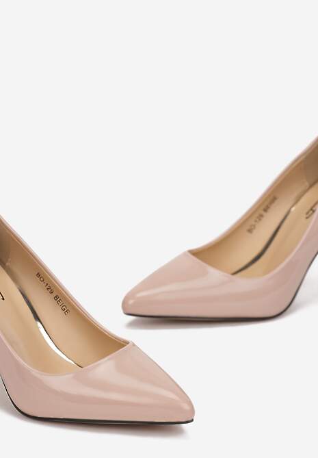 Beżowe Szpilki Helireanes