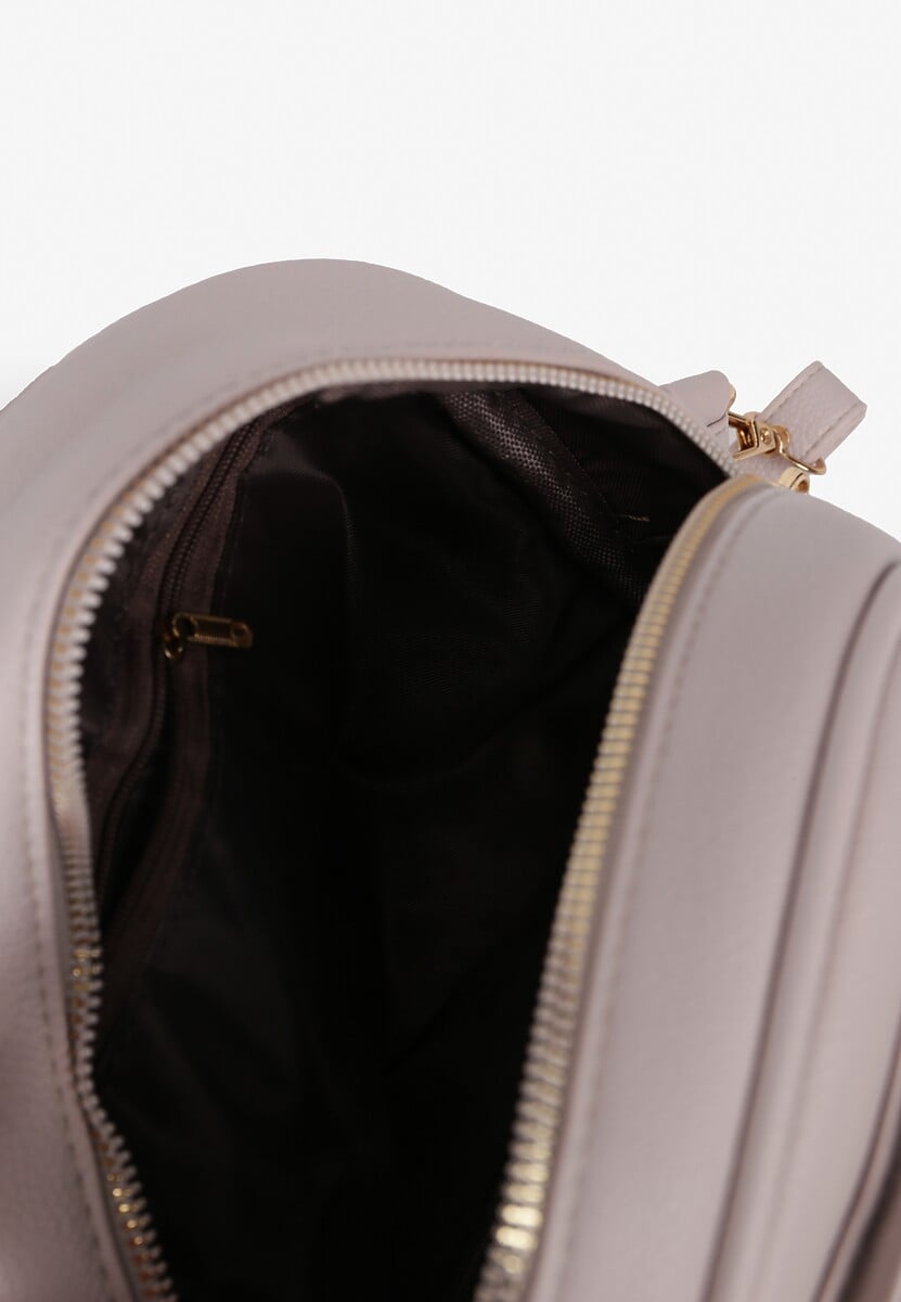 Jasnoszary Plecak z Kieszonkami i Szelkami z Możliwością Regulacji Eanesia