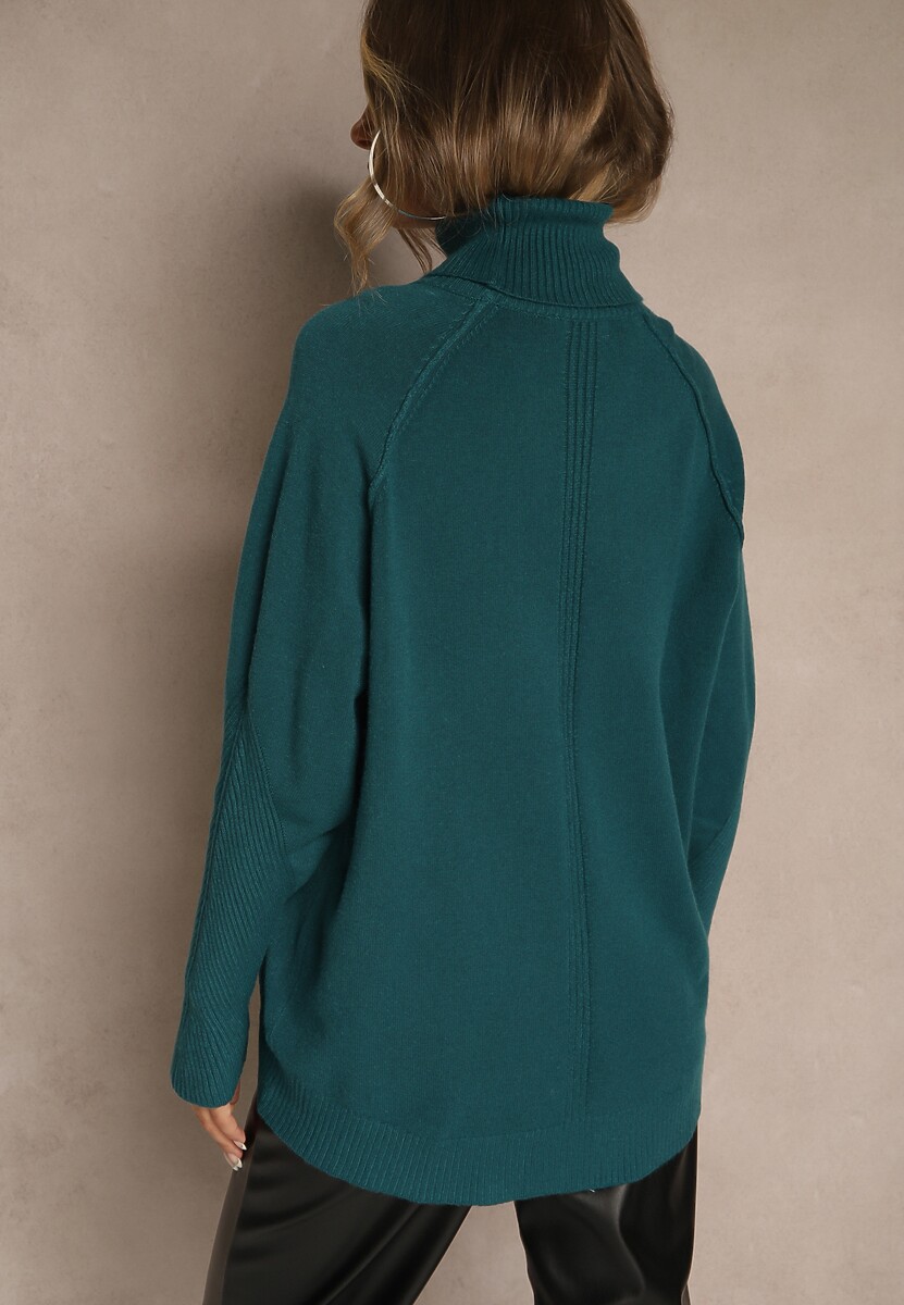 Zielony Golf z Domieszką Kaszmiru o Prostym Kroju Zoirsova