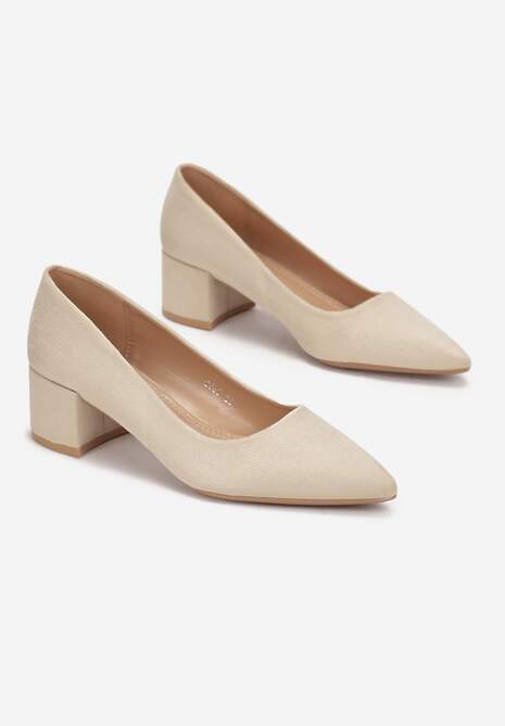 Beżowe Czółenka Natti