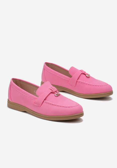 Fuksjowe Mokasyny z Imitacji Zamszu z Minimalistyczną Zawieszką Rehoda