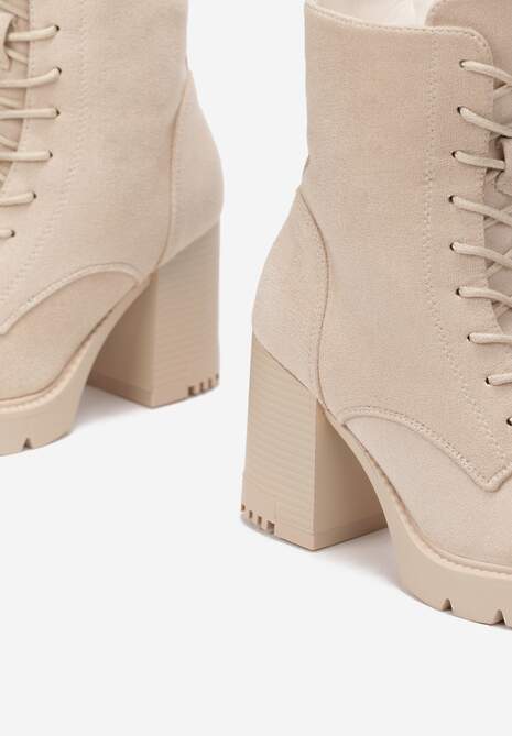Beżowe Botki Edme
