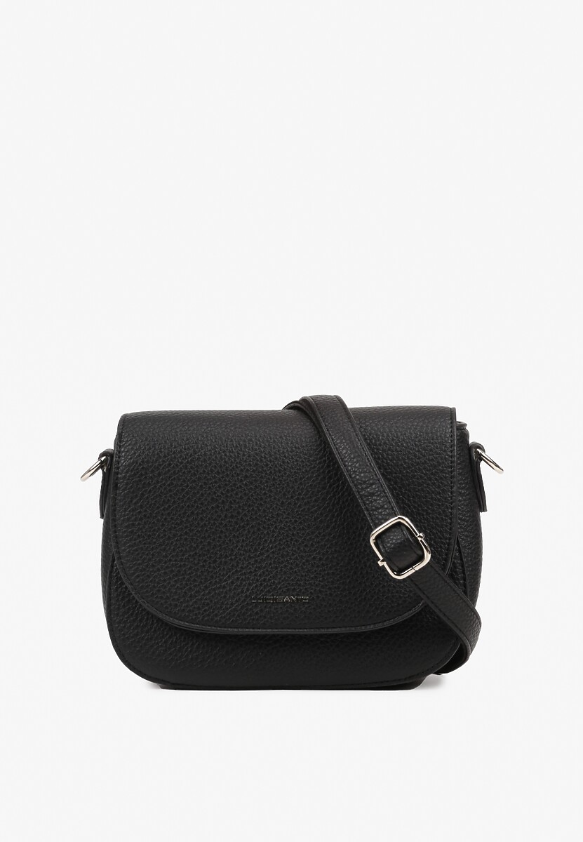 Beżowa Torebka Mała Listonoszka z Klapą na Pasku Divalea