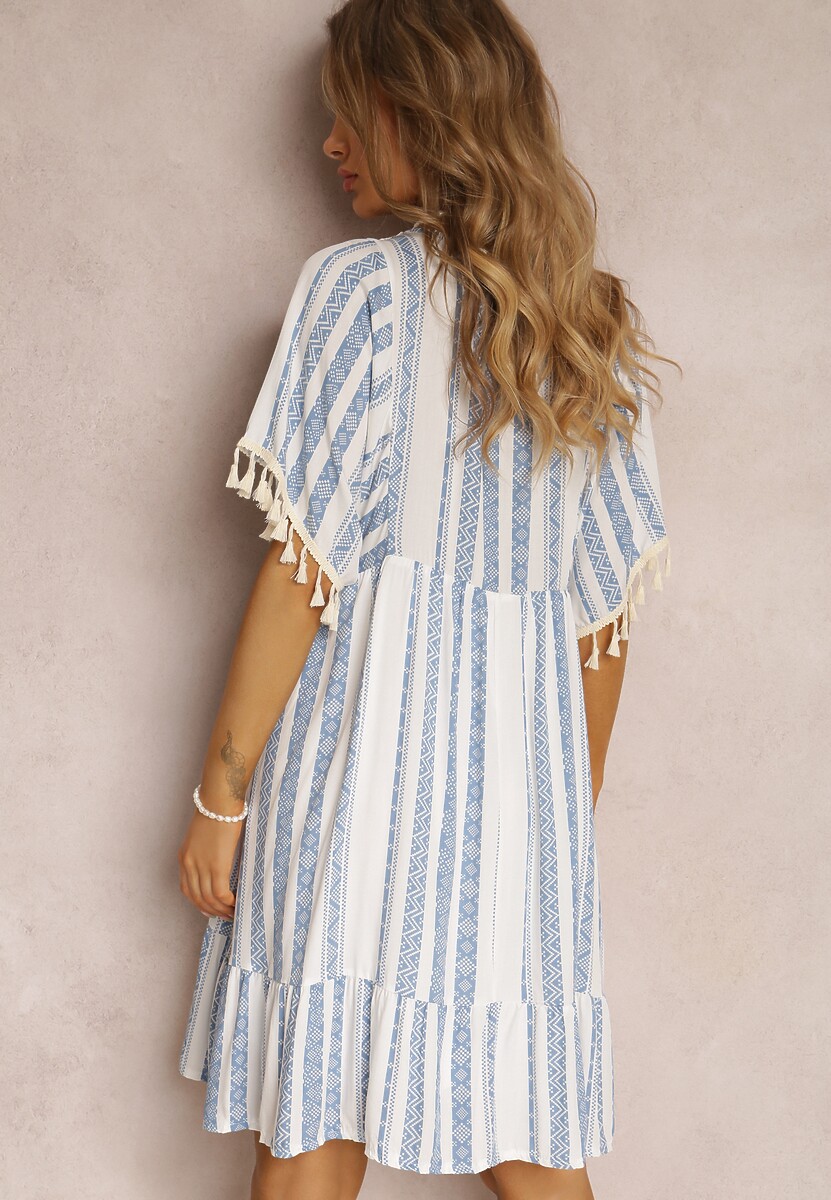 Niebieska Sukienka Kharousa