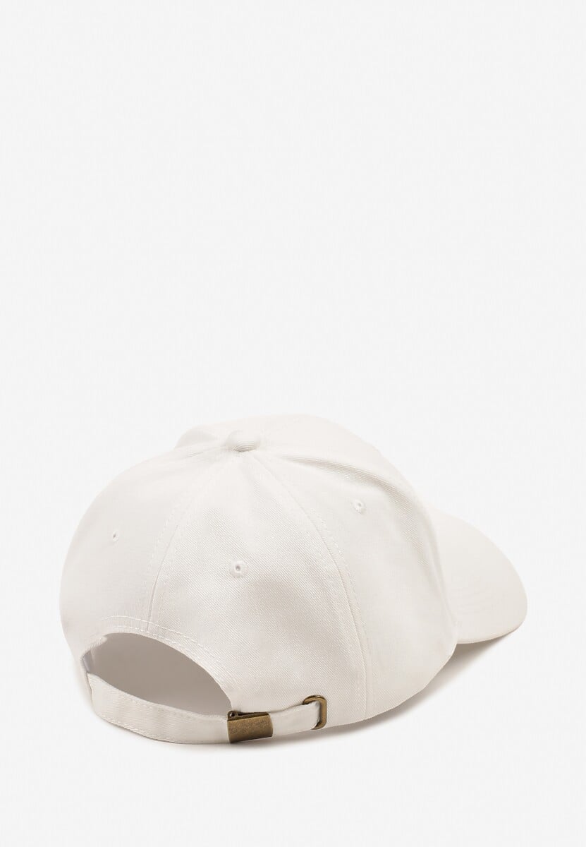 Biała Regulowana Czapka z Daszkiem z Bawełny Taniritia