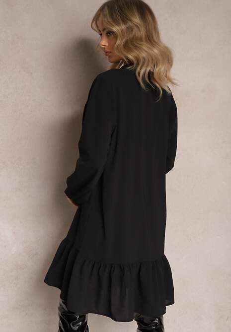 Czarna Koszulowa Sukienka Mini Galdra