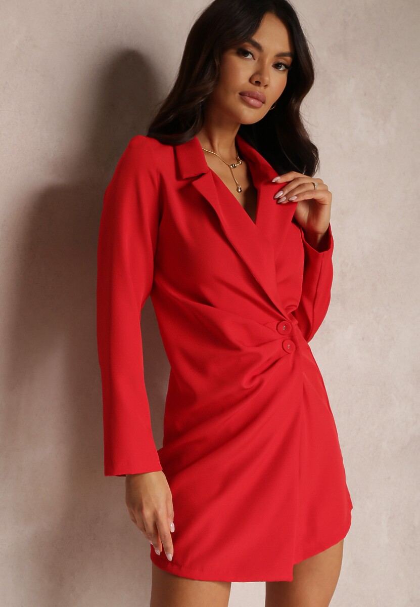 Czerwona Sukienka Semiche