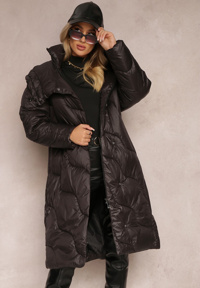 Ciemnobeżowa Kurtka Pikowana Zechia