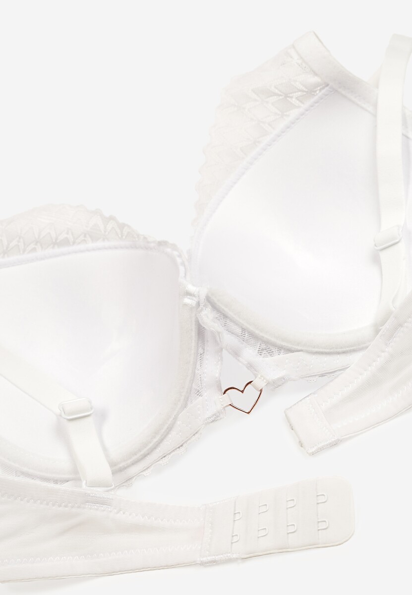 Biały Klasyczny Biustonosz Push-Up Nansiliah