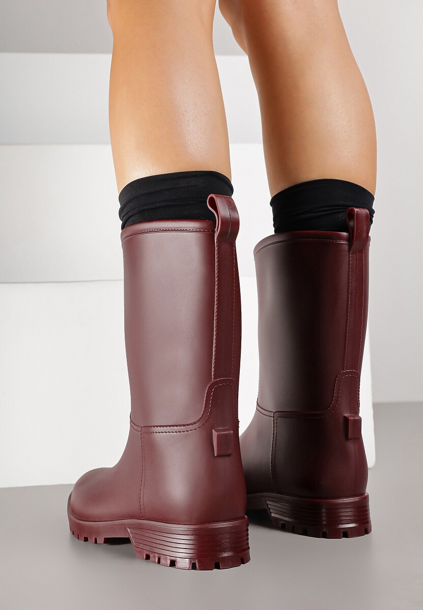 Bordowe Casualowe Kalosze Dirrive
