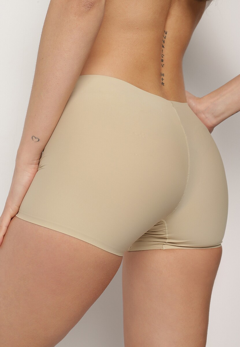 Beżowe Majtki Typu Szorty Savineira
