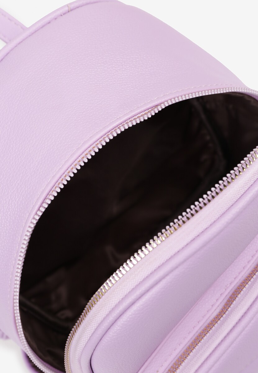 Fioletowy Miejski Plecak z Szelkami z Możliwością Odpięcia Milessa