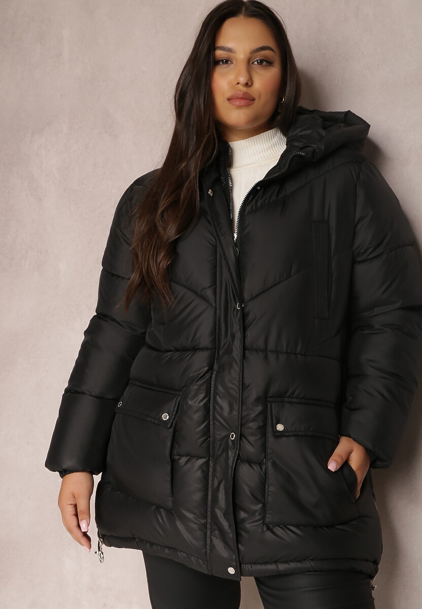 Czarna Kurtka Pikowana Sabrino