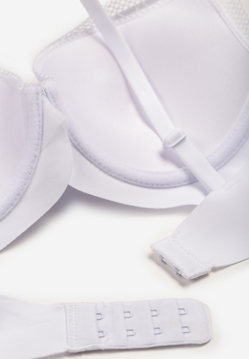 Biały Biustonosz z Drobną Zawieszką Ecrulia