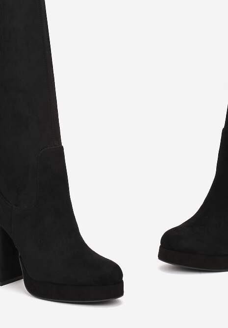 Czarne Kozaki na Słupku za Kolano Adarja