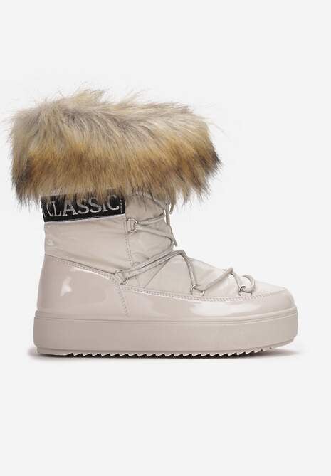 Beżowe Śniegowce Volumnia