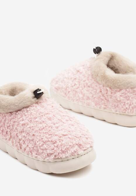 Różowe Kapcie Vices z Futerkiem i Dodatkowym Ściągaczem Calavina