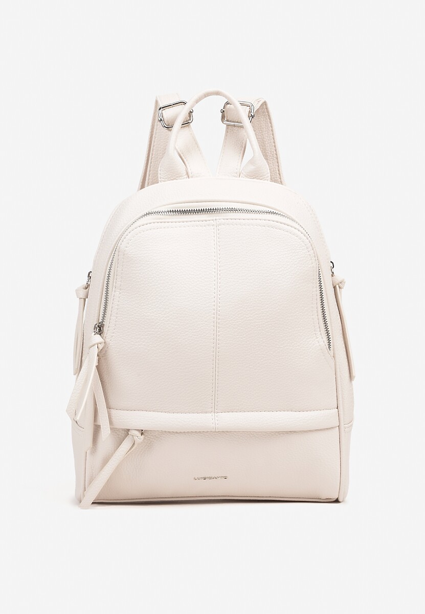 Czarny Plecak z Napisem i Ozdobnymi Suwakami Edelli