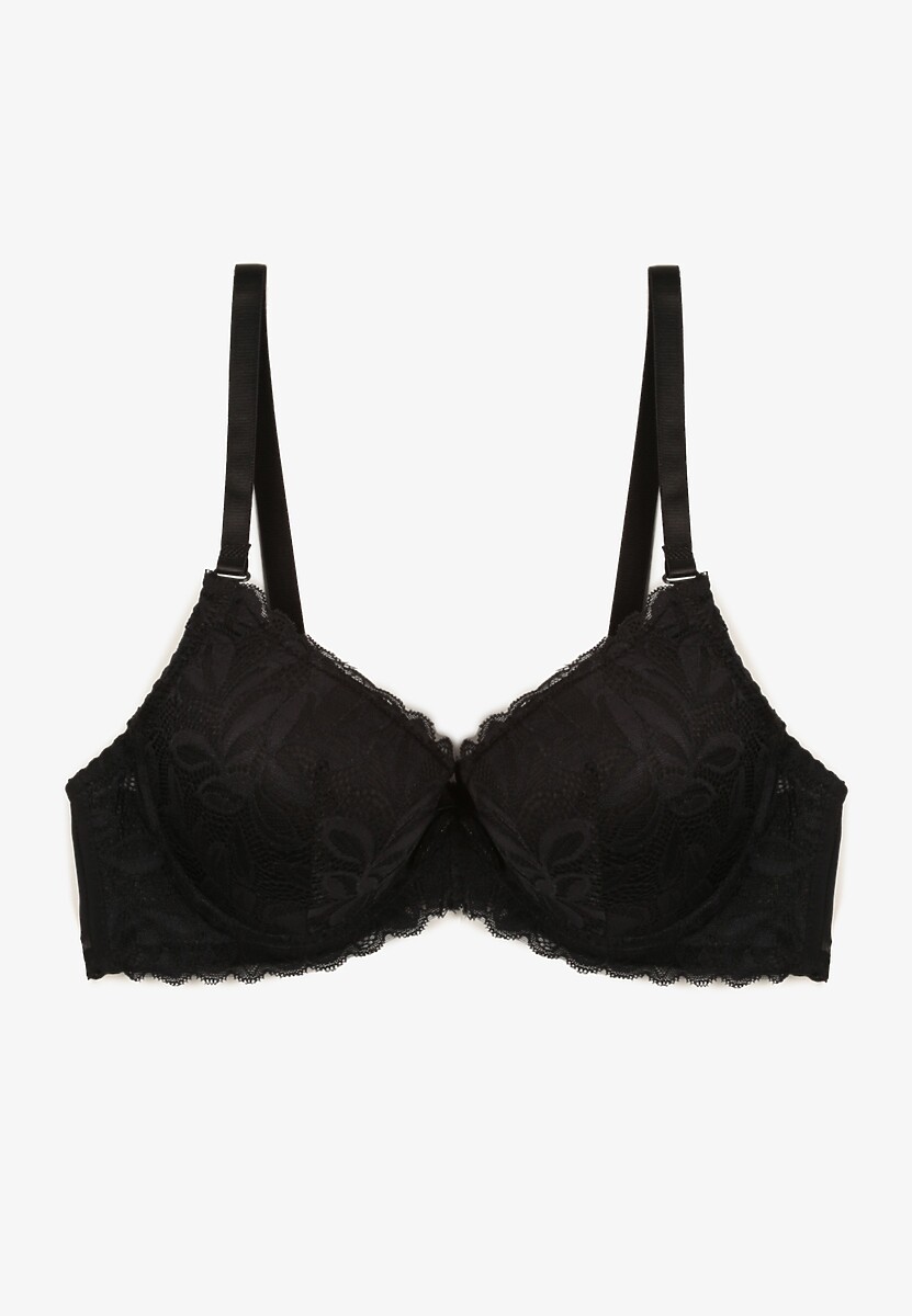 Czarny Biustonosz Koronkowy Typu Full Cup Varedis