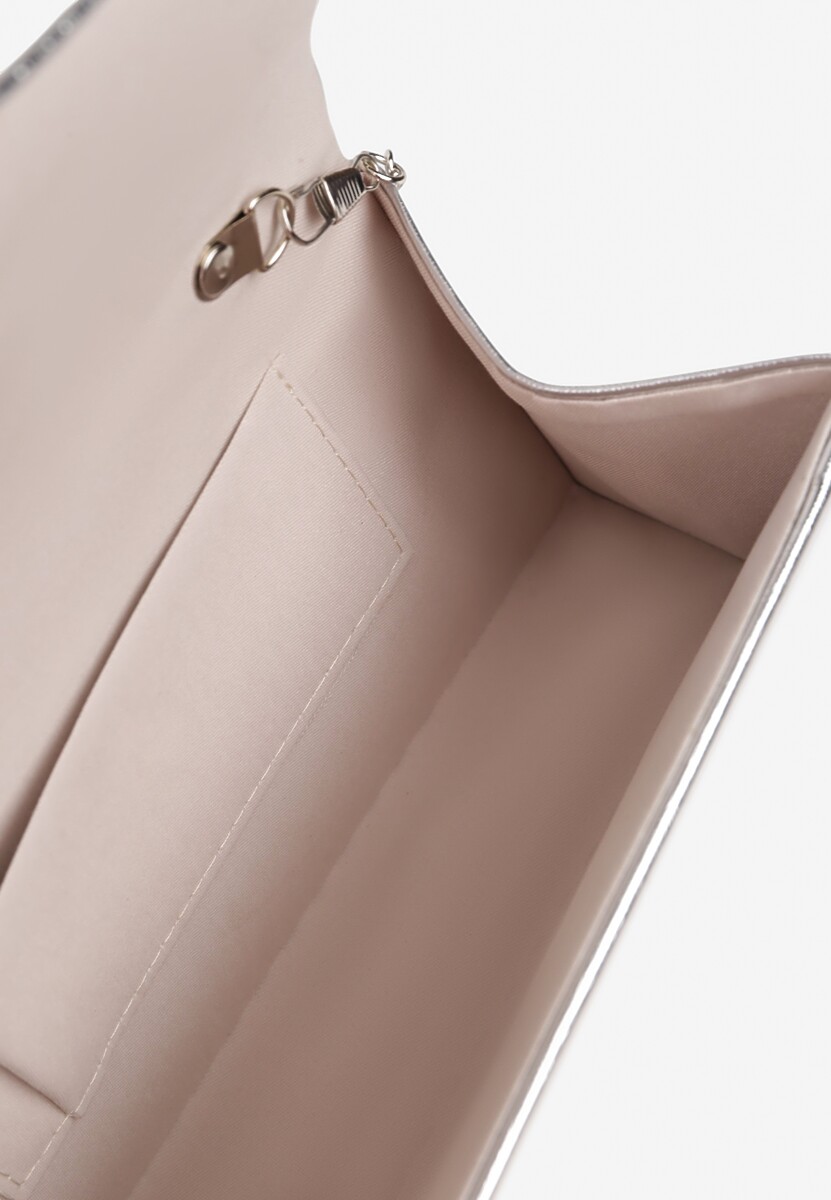 Srebrna Torebka Kopertówka z Rączką Latirosa