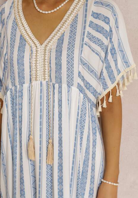 Niebieska Sukienka Kharousa