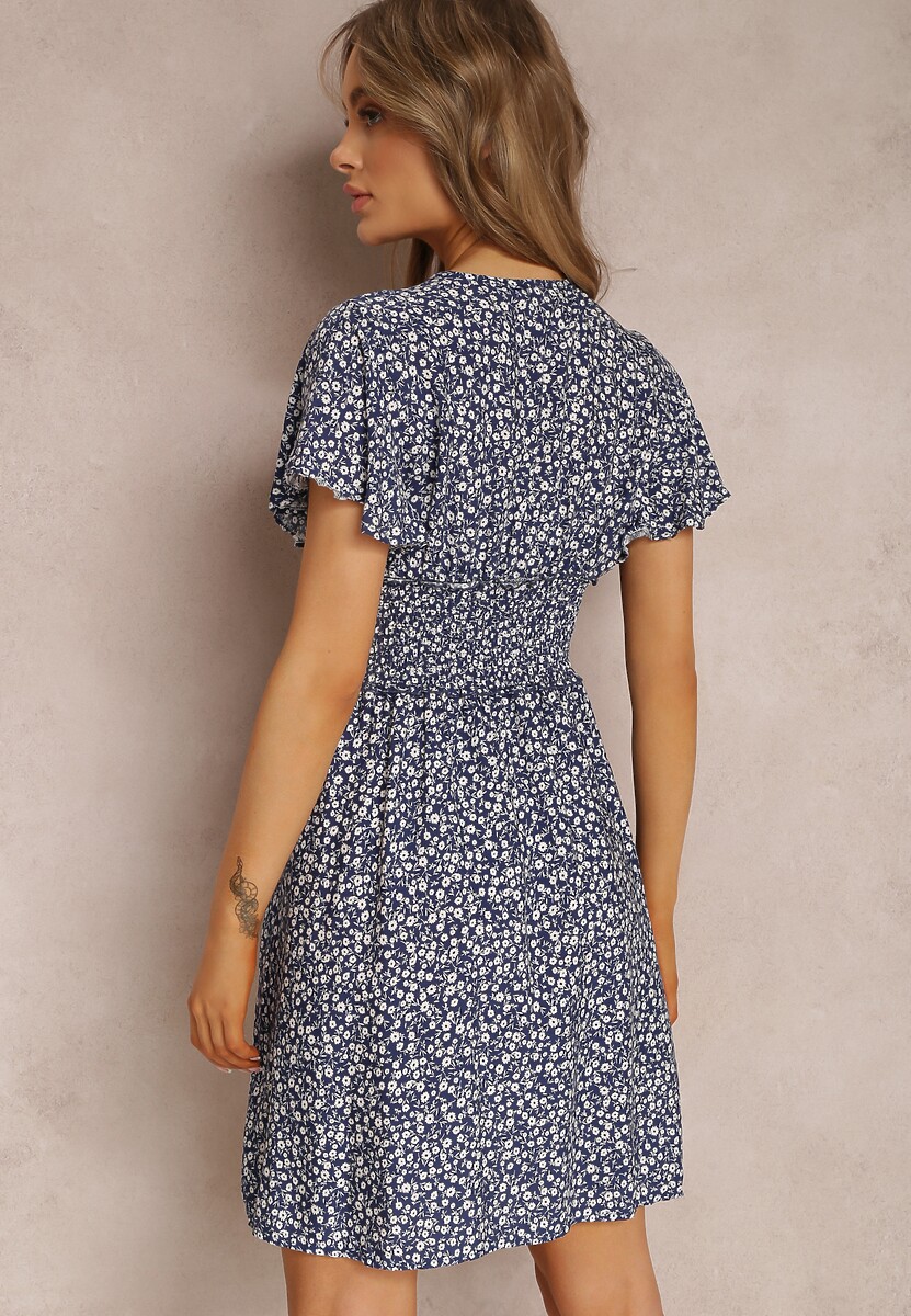 Granatowa Sukienka Amarhaia