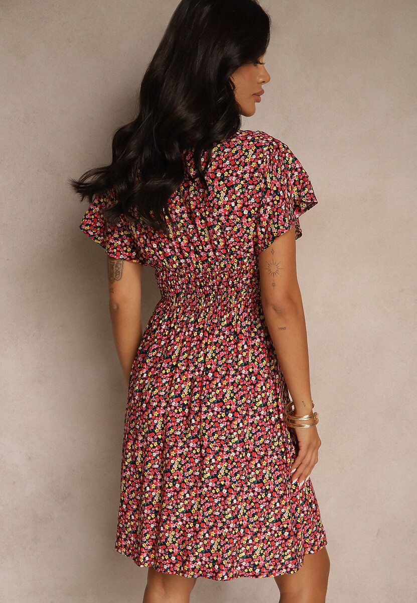 Granatowa Sukienka Platachus