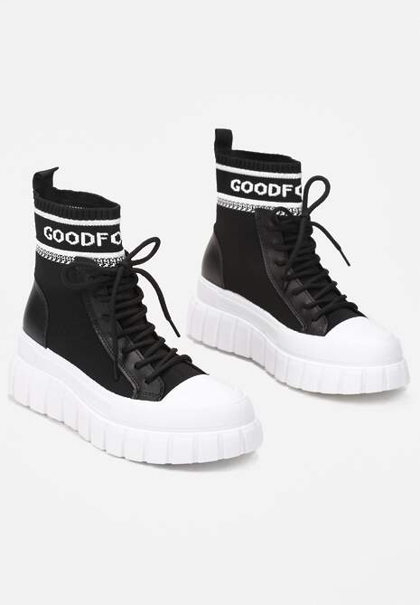 Czarne Sneakersy Khlorolea