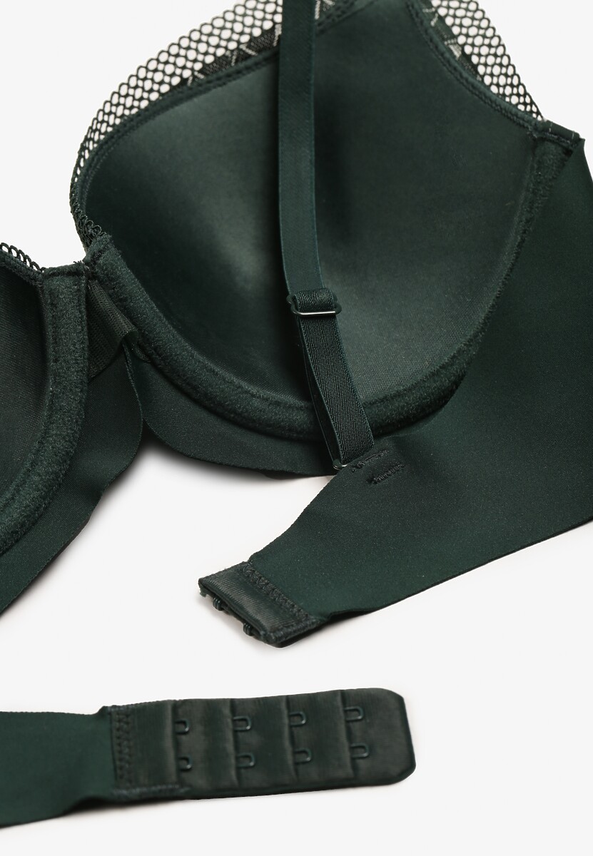 Ciemnozielony Biustonosz z Drobną Zawieszką Ecrulia