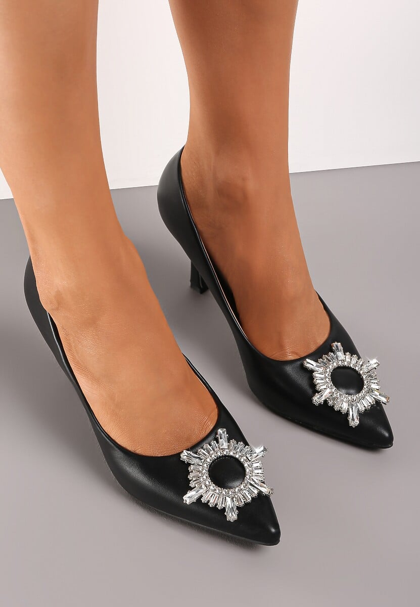 Czarne Szpilki Mellyne