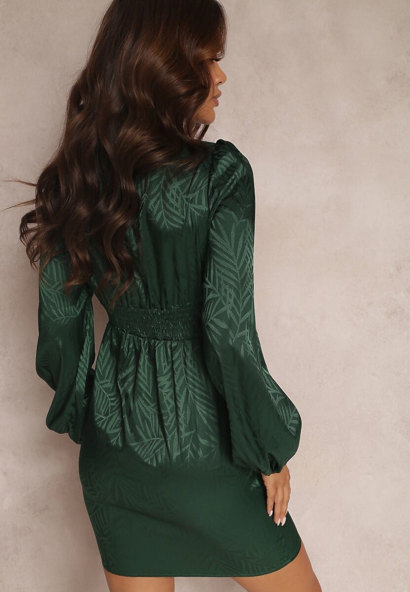 Zielona Sukienka Taliowana Chlorilea