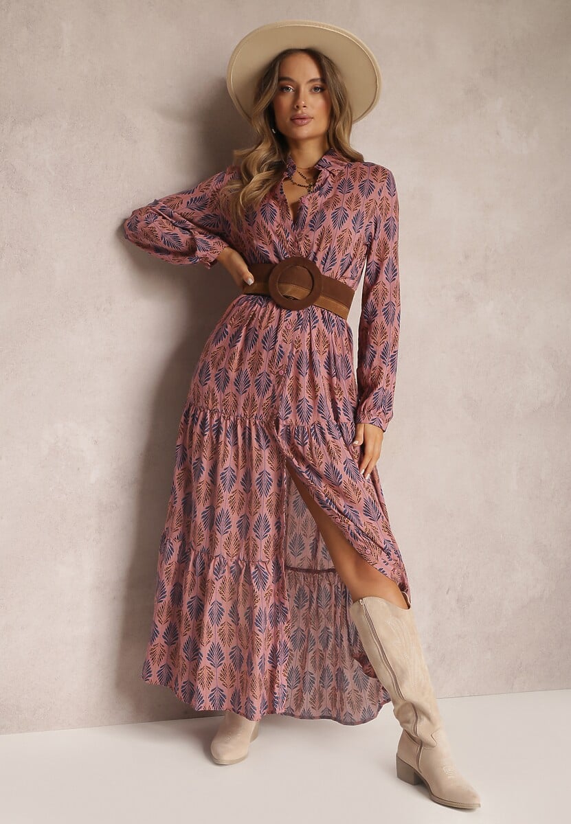 Ciemnoróżowa Sukienka Nikerine