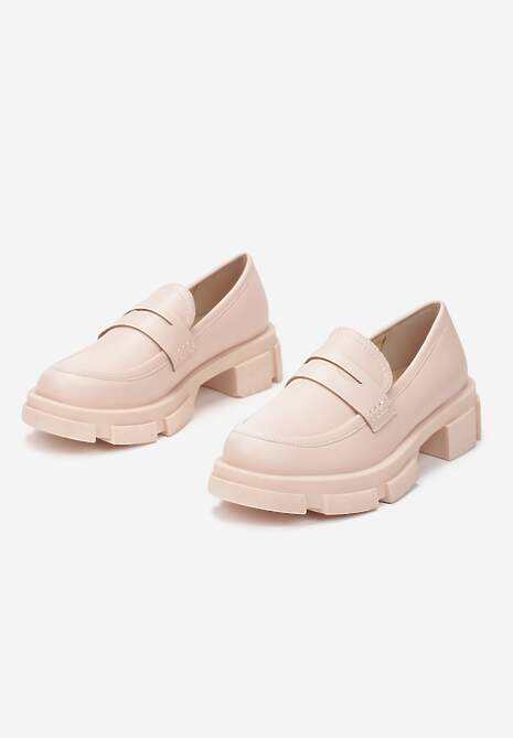 Jasnoróżowe Mokasyny Appotis