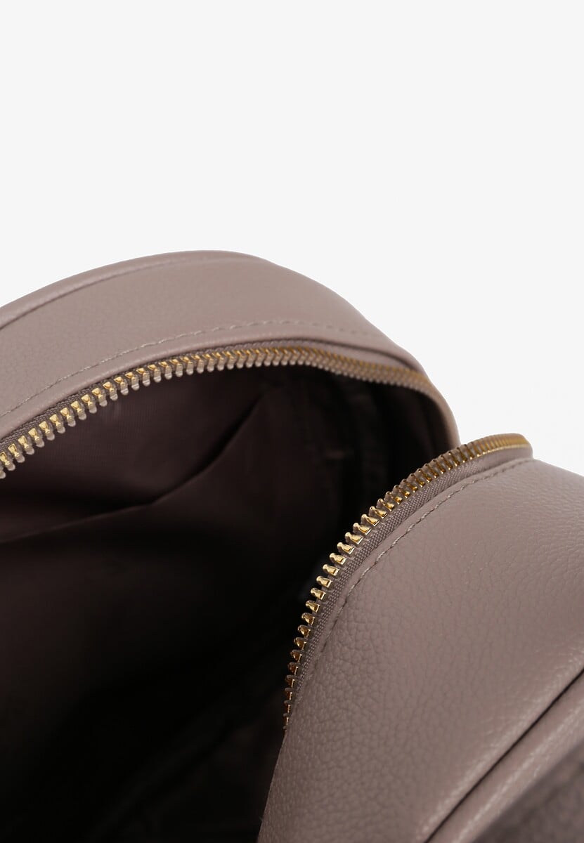 Ciemnobeżowy Casualowy Plecak z Regulowanymi Odpinanymi Paskami Nelarise