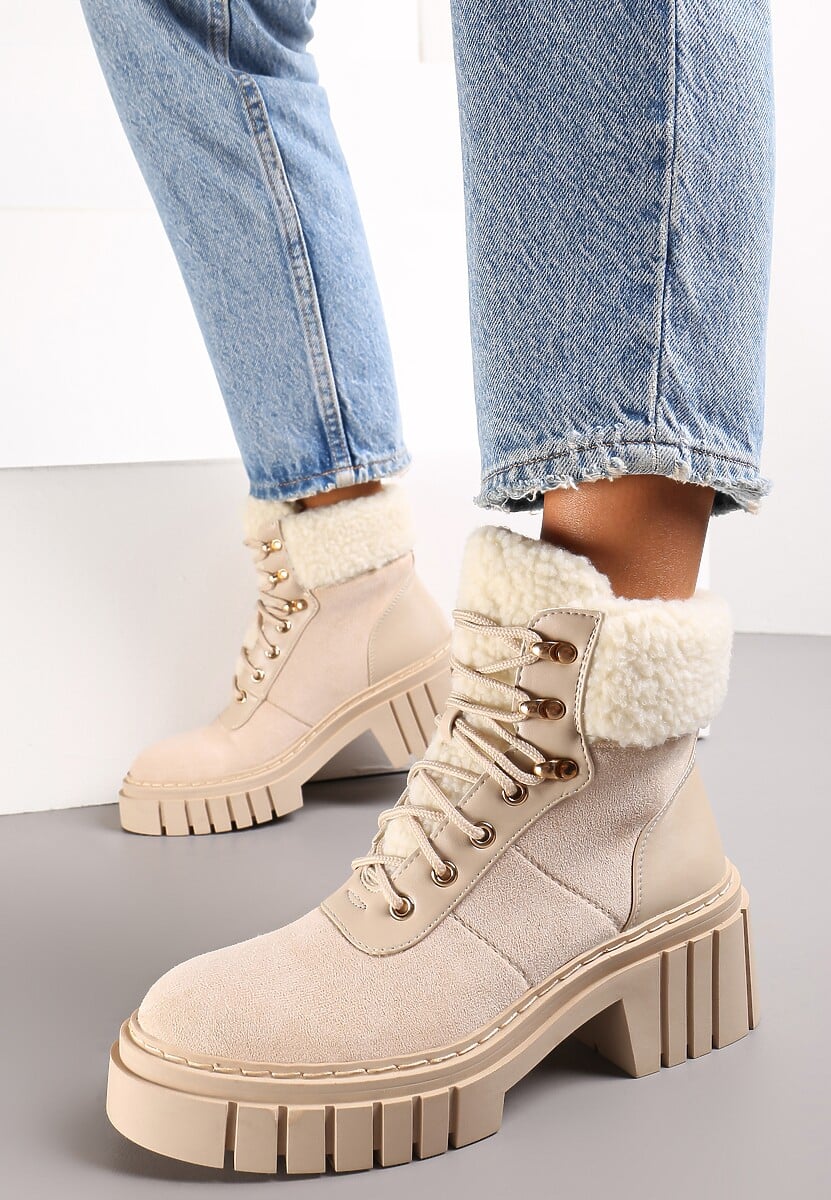 Beżowe Traperki Findlay