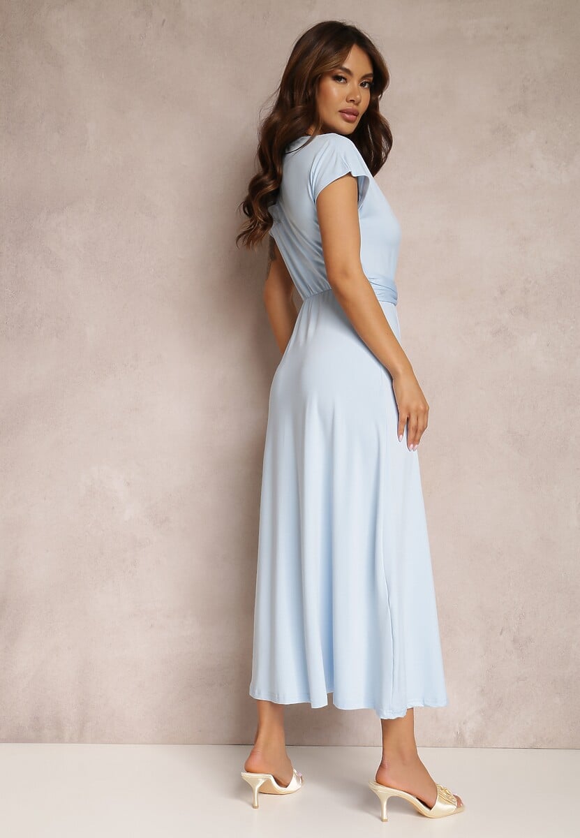 Jasnoniebieska Sukienka Kopertowa Appephone