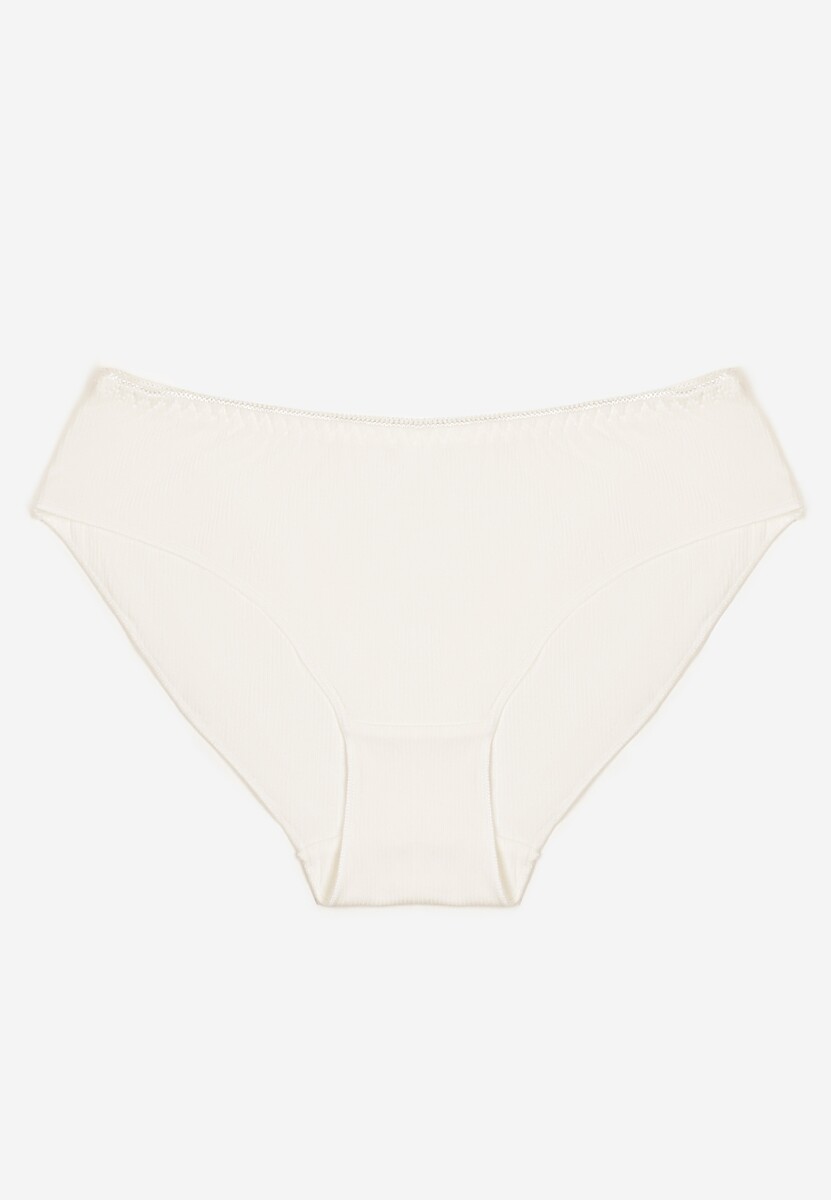 Różowe Bawełniane Majtki Figi Wykończone Ozdobną Nitką Besivia