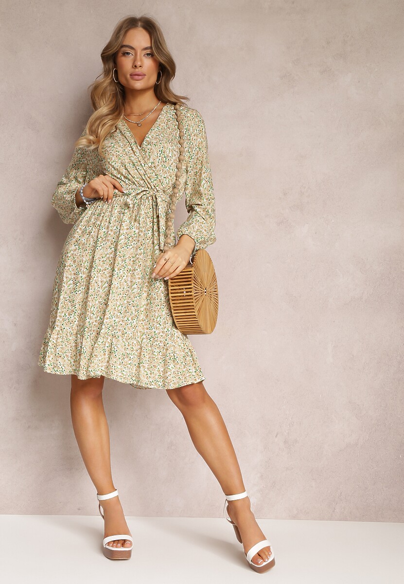 Beżowa Sukienka Actelaia