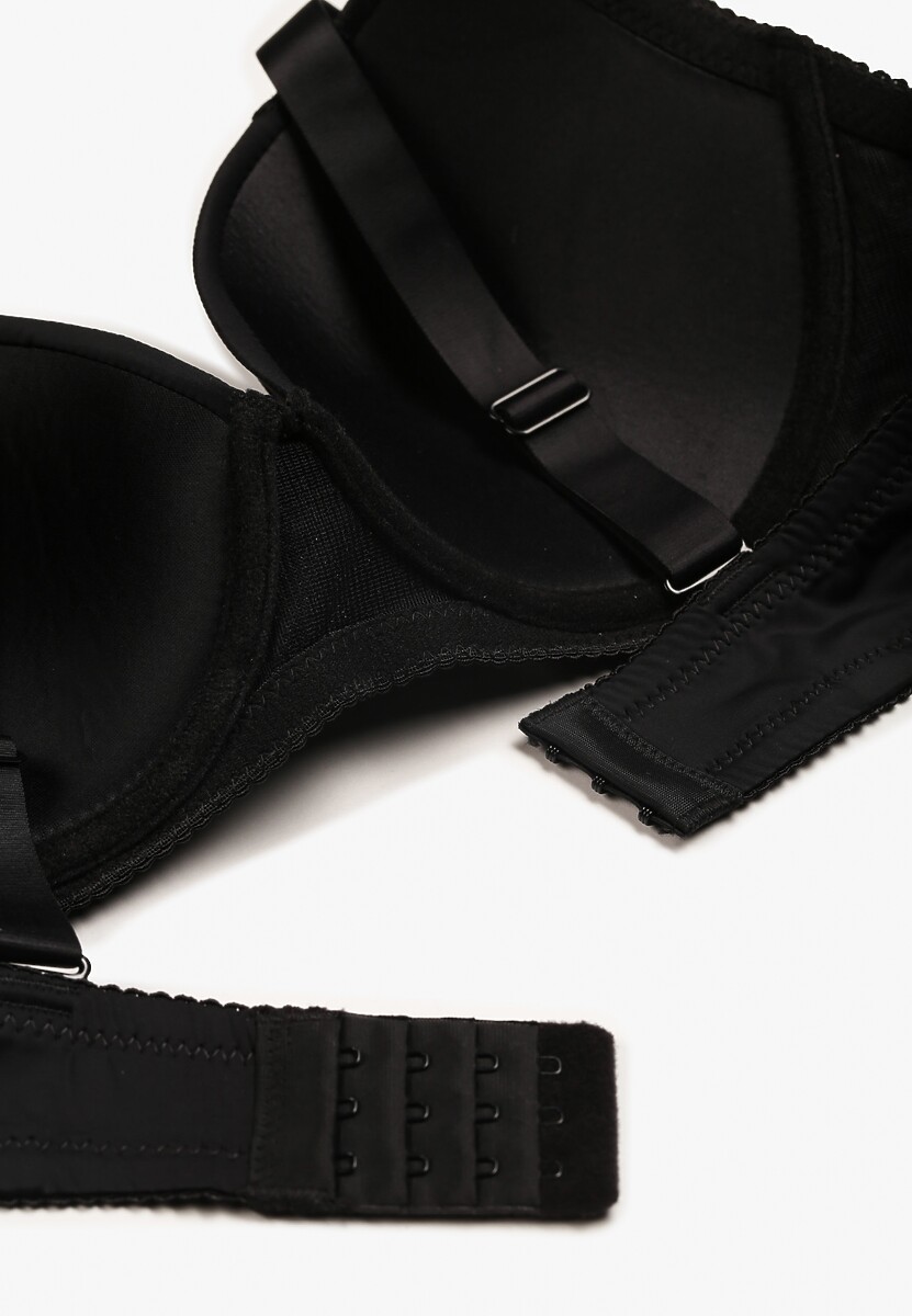 Czarny Koronkowy Biustonosz Uronia