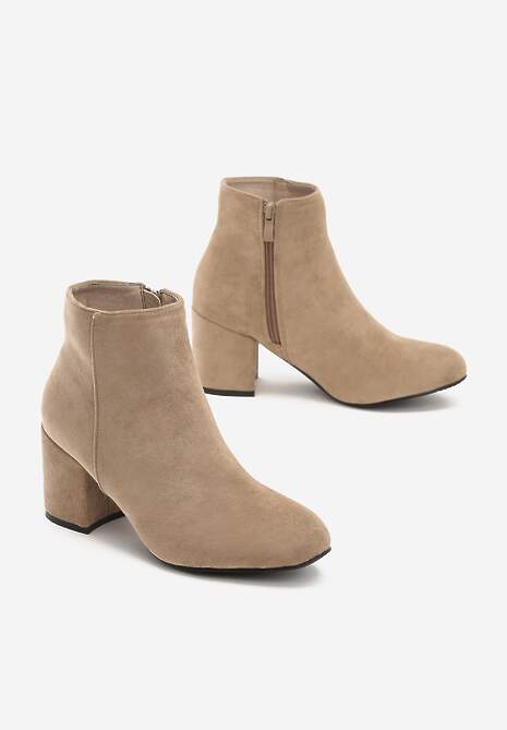 Beżowe Botki Home With You