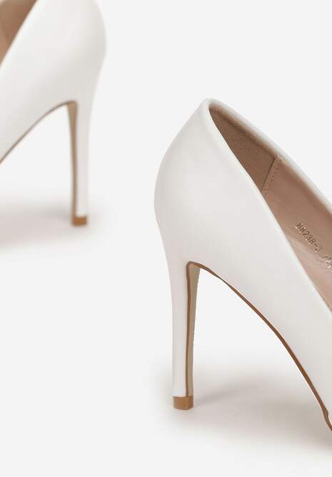 Białe Czółenka na Wysokiej Szpilce Veroza