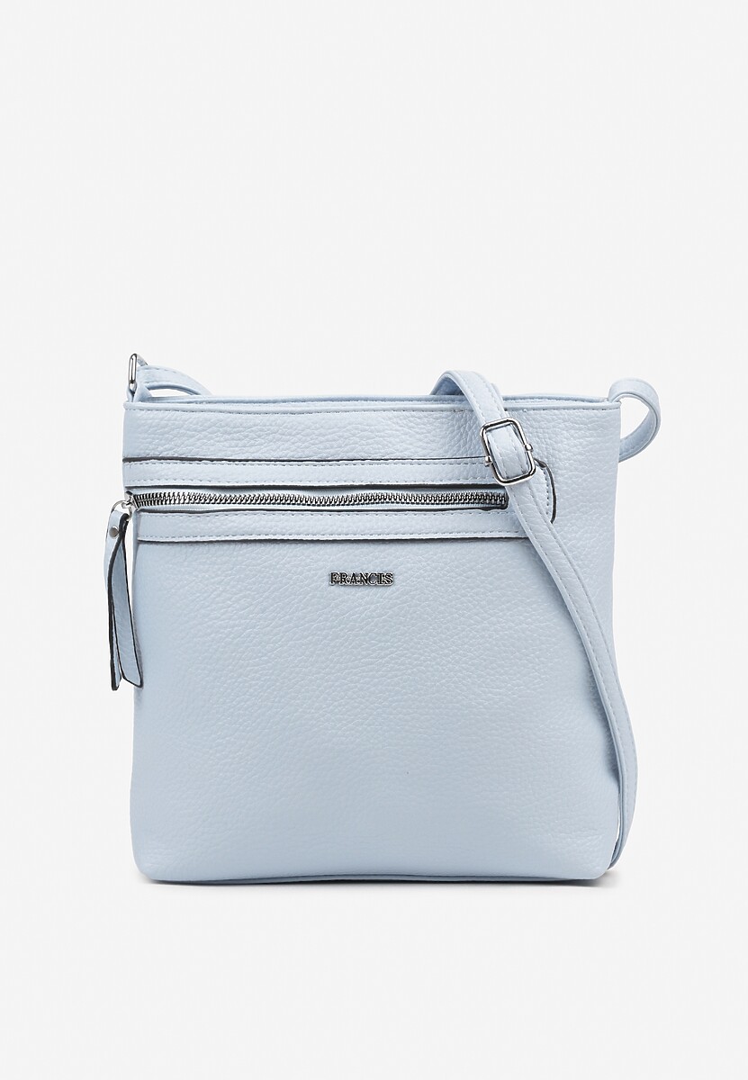 Jasnoniebieska Kwadratowa Torebka Listonoszka z Suwakiem Dolatia