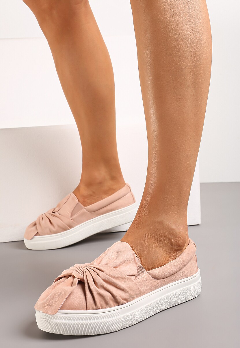 Różowe Tenisówki Houndstooth