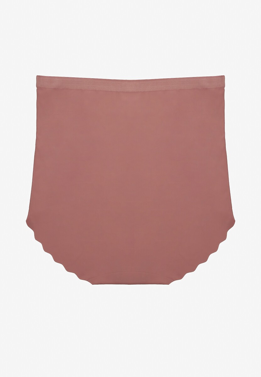 Ciemnofioletowa Bezszwowa Bielizna modelująca Majtki High Waist Falawena