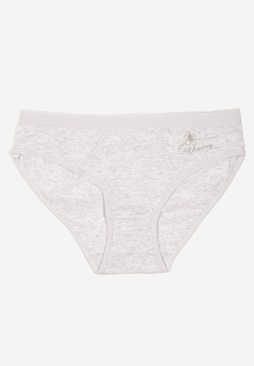 Jasnoszare Majtki z Bawełny Typu Figi Afitia