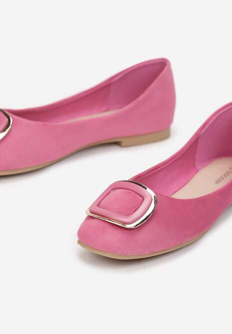 Fuksjowe Balerinki z Kwadratowym Noskiem Heza