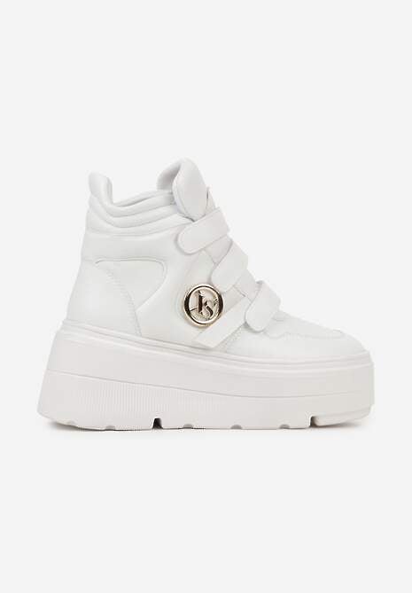 Białe Botki Sneakersy Vices na Platformie w Stylu Y2K Gelira