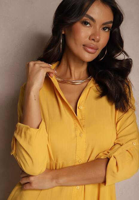 Żółta Sukienka Hillcrest