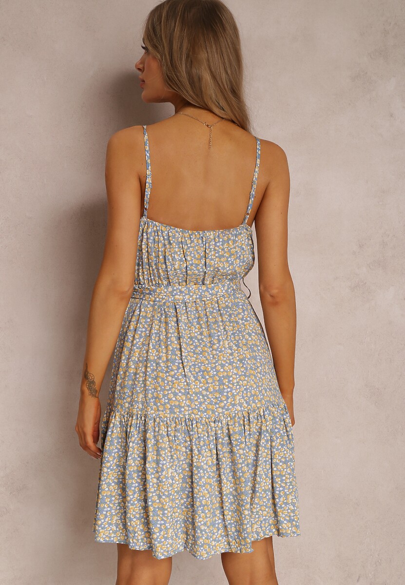 Niebiesko-Żółta Sukienka Konsterios